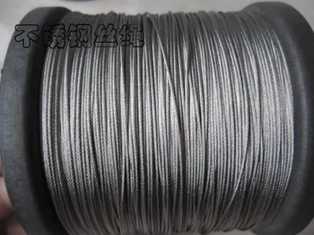0,5 mm,7*7,iz nerjavnega jekla žica, vrvi, jeklene žice, vrvi, jeklene žice kabel skladu Vlečna vrv črto oblačila