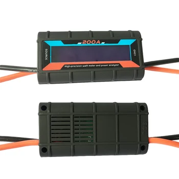 0-60V 0-200A LCD-Zaslon Watt Meter in Moč Analyzer Natančnost RC Moči Meter Instrument