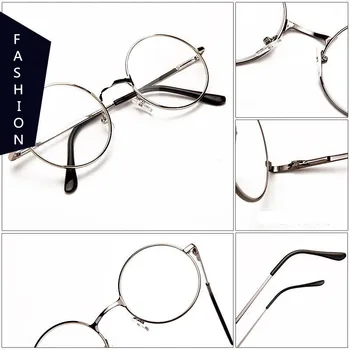 +1.0 1.5 2.0 2.5 3.0 3.5 4.0 Retro Kovinski Krog Obravnavi Očala Končal Dioptrije Unisex Branje Presbyopia Očala Ženske Moški 6765