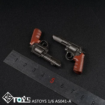 1/6 Obsega Orožje Model AS041 Revolver Model Igračo PIŠTOLO pištolo MODEL Za 12 cm Vojak Slika Kolekcija