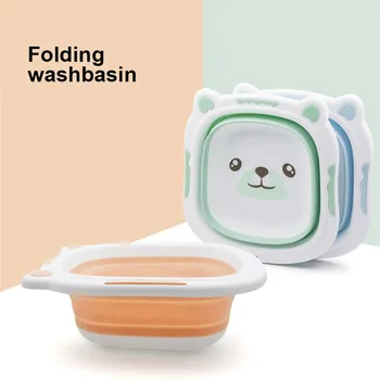 1 kos Nova risanka zložljiva prenosna umivalnik Domov baby umivalnik igranje z vodo Oblačila naplavin shranjevanje v košarico