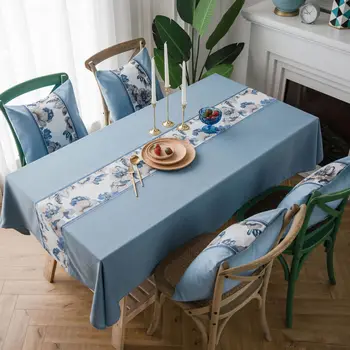 1 kos rustikalnem stilu prtom pravokotne stroj jedilno mizo, kuhinjo, jedilno mizo tekstilne prtom doma dekoracijo 140