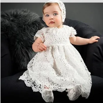 1 Leto, Rojstni Dan Baby Girl Obleke Za Krst Otroka Dekle Krst Halje Svate Pageant Čipke Obleko Novorojenčka Malčka Bebes