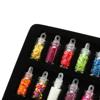1 Nastavite 48 Barv Flash Bleščica v Prahu Dekoracijo Diamanti Epoksi Plesni Makeing Nakit, Orodje Silikonsko Plesni DIY Nakit