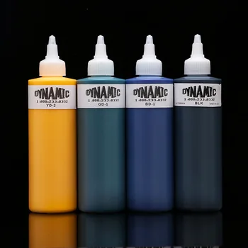 1 steklenica Dinamično Tatoo Črnilo 250ml 8 oz 330 g (8 barv, lahko izberete) Tatoo Pigment kit za Podlogo in Senčenje