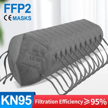 10-100 kozarcev mascarillas ffp2reutilizable kn95 masko certificadas 5 plast Stroj tkanina Zaščitna maska fp2 ffp2mask ce Odraslih