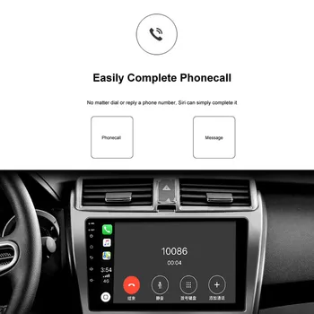 10/ 9-Palčni Universal 2din Android 8.1 Avto CarPlay Radio 1024x600 GPS Navigacijo, Bluetooth, WIFI AM/FM CSD USB Ogledalo Povezavo V-out