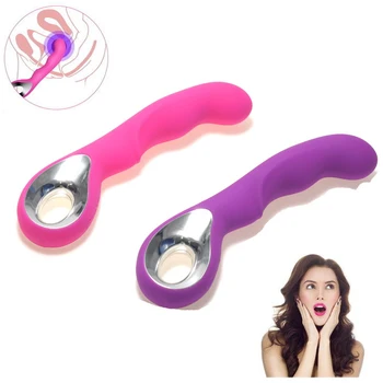 10 Hitrosti Silikonski USB Polnilne Nepremočljiva AV Palico Massager G Spot Vibratorji Močne Erotično Klitoris Vibrator Sex Igrača Za Ženske