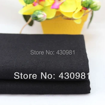 100*140 cm naravnih laneno perilo material za oblačila, bombaž perilo tekstila so mehke črne tkanine tecido
