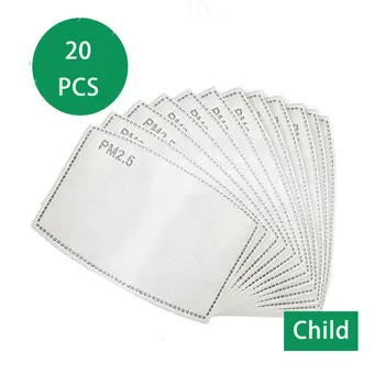100 kos/Veliko 5 Plasti PM2.5 Masko Filter Papir Proti Prahu Usta Masko Oglje, Filter Za Zdravstveno Varstvo Odraslih Otrok