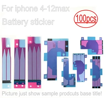 100 kozarcev Baterije Nalepke, Samolepilne Potegnite Trak Zavihku Lepilo Za iPhone mini 12 11 pro max X XS XR Max 8 7 6S Plus 5 -5 5 4 4S Lepilo 1604