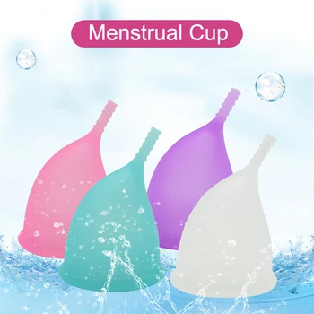 100 kozarcev Copa menstrualne skodelice Žensko Higieno Medicinske silikona Bolj ekonomično priročno ženske pokal copa menstrualne Lady Cup