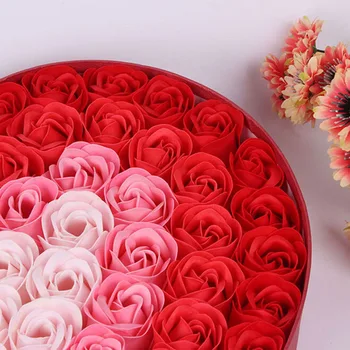 100 kozarcev/Niz Umetnih Rose Cvet Srcu Milo cvetni listi Vrtnice Z Box Valentinovo Darilo, Poročni Doma Dekor Kopalnica Dišeče Gost