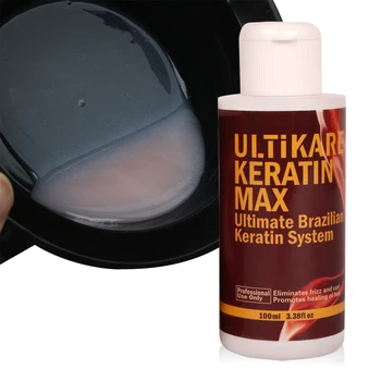 100 ml Brazilski Ultikare Keratin Zdravljenja na domu za Glajenje, Sistem za Odporne Lase ali Kinky Kodraste Lase