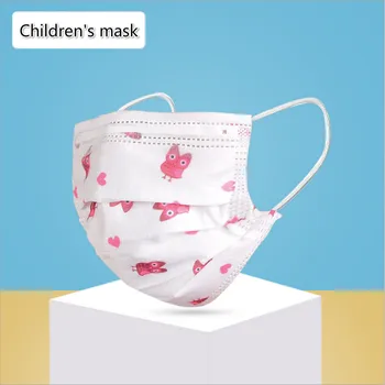 100pcss za Enkratno uporabo otroških Mask Tri-plast Dihanje in Dustproof Risanka Print Masko za osnovnošolce