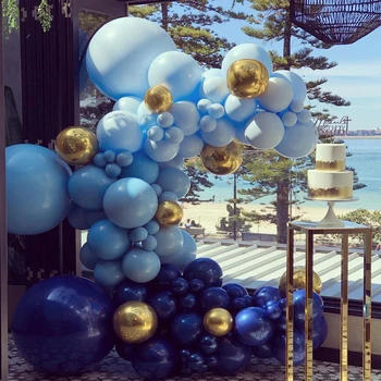 103 Kos Modra Postopno Spreminjanje Balon Arch Komplet Za Poroko, Rojstni Dan Baby Tuš Novo Leto Obletnica Stranka Balon Garland Dekoracijo