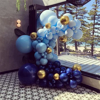 103 Kos Modra Postopno Spreminjanje Balon Arch Komplet Za Poroko, Rojstni Dan Baby Tuš Novo Leto Obletnica Stranka Balon Garland Dekoracijo