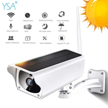 1080P HD Wifi Brezžična IP Kamera Home Security Nadzor Nepremočljiva Prostem Sončne Kamere IR Nočno Vizijo dvosmerni Audio Cam 6911