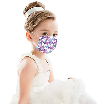 10PC Otrok Masko za Enkratno uporabo Metulj Anime Masko za Otroke 3Ply Dihanje Zaščitna Mascarillas Usta Maske Masque маска