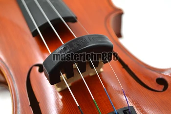 10pcs Black 5 Kremplji Gume Violino Izklop Dušilec Tiho Praksi Violino Izklop Zmanjšanje Glasnosti Za 4/4-1/2 Violino