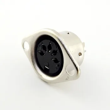 10pcs DIN 5 Pin Ženski Jack Vtičnica Priključek za Kabel Adapter za Panel Mount Spojka Tip