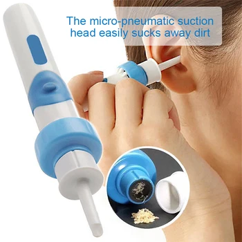 10Pcs Električni Uho Čistilo Neboleč Vibracije Vakuumske ušesno maslo, Odstranjevalec Spirala Ušesa Preprečevanje Uho-izbrati Napravo za Čiščenje