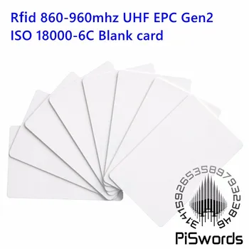 10pcs/veliko UHF 860~960MHz ISO18000-6CEPC Class1 Gen2 iso 18000-6c RFID Kartice UHF Pametne Kartice