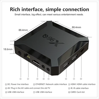 10pcs/veliko X96Q TV Box Android 10 Smart tv box 2020 TvBox Allwinner H313 Quad Core 4K 60fps 2.4 G Wifi Google Playstore Youtube