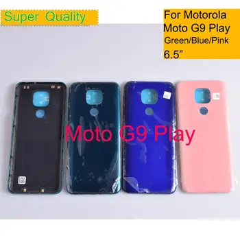 10Pcs/Veliko Za Motorola Moto G9 Igrajo Ohišje Pokrov Baterije Hrbtni Pokrovček Primeru Zadnja Vrata Ohišje Lupino G9 Igrajo Zamenjava