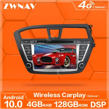 128GB Brezžični Carplay Android 10.0 Zaslon predvajalnik Za Hyundai I20 2016 2017 GPS Navi Auto Radio Audio Stereo Vodja Enote
