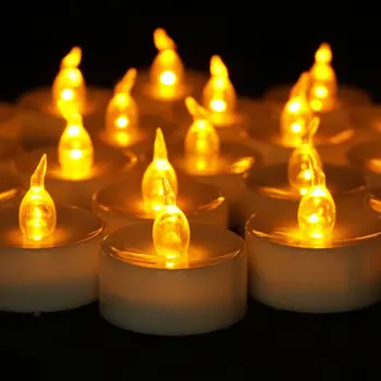 12pcs Utripanja LED Sveča, ki Sveti Z Daljinskim upravljalnikom Brezplamensko Električni Tealight