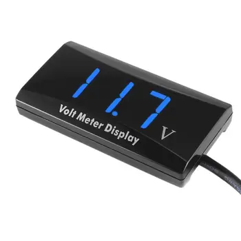 12V Digitalni LED Zaslon Voltmeter Napetostni Profil Plošči Merilnik Primerni za Križarjenje Avto, motorno kolo, Kolo Kolo