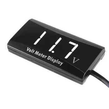 12V Digitalni LED Zaslon Voltmeter Napetostni Profil Plošči Merilnik Primerni za Križarjenje Avto, motorno kolo, Kolo Kolo