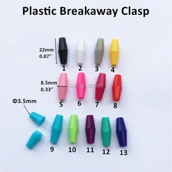 ( 13 barvno možnost ) 50pcs DIY Ogrlica je breakaway plastičnih sponk Plastičnih Zaprtje za Otroka Cucla Verige Nakit Zapestnica
