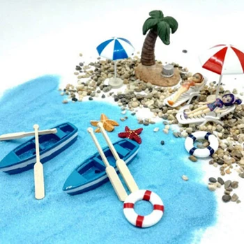 13Pcs/Set 1/12 Lutke Miniaturni Plaži ležalnik Dežnik Čoln Lupini Kompleti za Dekoracijo Otroci Pretvarjajo, Predvajaj Igrače
