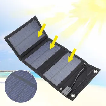 15W Zložljive Sončne celice, Polnilnik, Usb, Sončne Baterije, za Kampiranje In Pohodništvo Solarno Polnjenje Naprave Napajanje