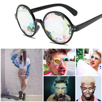 1pc Kaleidoscope Očala Mavrica Prizmo sončna Očala za Ženske, Moške Festival Očala Darilo za Rojstni dan Retro Stranka Dobave