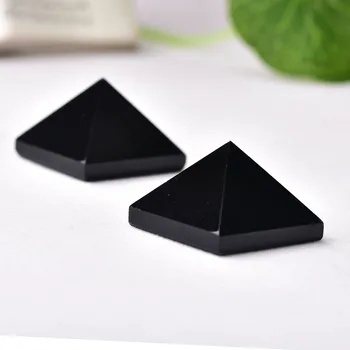 1PC Super Lepe Naravne Crystal Obsidian Mineralne Zdravilne Piramida Se Lahko Uporablja Za Dekoracijo Doma DIY Darila In Meditacija