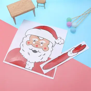 1Pc Ustvarjalne Santa Claus brisalci Nalepke Občutljivo Vetrobransko steklo Avtomobila Mahanje z Roko Metlice Nalepke Avto Dekoracijo (Styling 3)