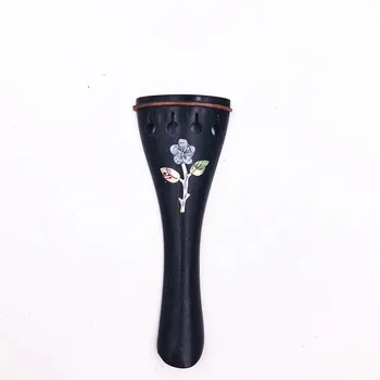 1pcs 4/4 Ebony violino tailpiece podolgovat lep cvet 12978