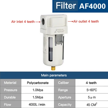 1pcs AF4000 04 04D Zraka, Naprave za upravljanje Tlaka Stikalo za Mizo In Nosilec Multi-standardni Plašči Filter Regulator