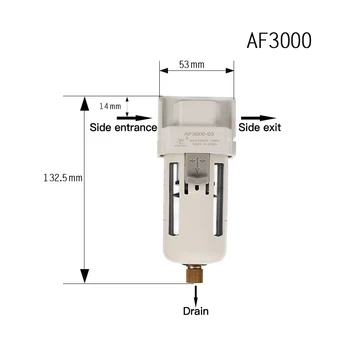 1pcs AF4000 04 04D Zraka, Naprave za upravljanje Tlaka Stikalo za Mizo In Nosilec Multi-standardni Plašči Filter Regulator