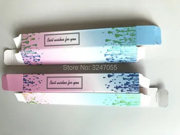 2.4*2.4*14 cm Prazna Roza Papir za Pakiranje, Škatle za Lip Gloss Cev, DIY Ovojni Papir polje Maskare Steklenice, embalažo Polje,50/100/200pcs
