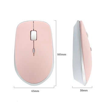 2.4 G Wireless Mouse Srčkan Tiho Ultra Tanek Ergonomska Mause 1600 DPI, USB, Optični Računalnik Urad 3D Miši Darilo Otroci Za Prenosni RAČUNALNIK