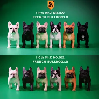 2 kom/set 1/6 FD002 francoski Buldog 3.0 Canis Familiaris Črna Žival Pes Model F Zbirka 6 barvah za 1/6 dejanje slika