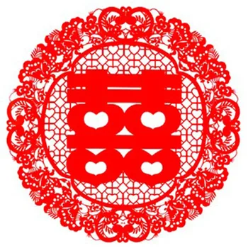 20 KOS Lepe Cvetlični Rdeča Dvojna Sreča Zveze Oskrbe Praznično Okno Papirja-cut Ljubeče Srce Statične Nalepke Poroko Dekor