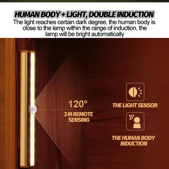 20 LED Stenska Svetilka Omari, Garderobo, Spalnico Razsvetljavo PIR Senzor Gibanja Posteljo Omaro Stopnicah v Kuhinjo, Notranji Hodnik svetlobe