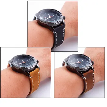 20 mm 22 mm Watchband za Amazfit Bip Usnje Watch Trak za Samsung Galaxy 42mm 46mm Aktivna 2 Prestavi s3 Watch Band