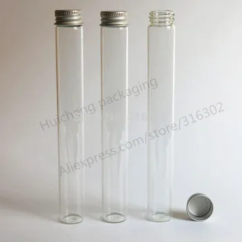 200 x 45ml vijak vratu steklenice z aluminijasto zaporko alkohola stekleni cevi kozarec vina cev kis steklenici