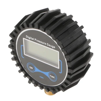 200PSI Digitalni Pnevmatike Inflator manometer Z Gumijasto Cev In Hitro Priključek Priključite Črni